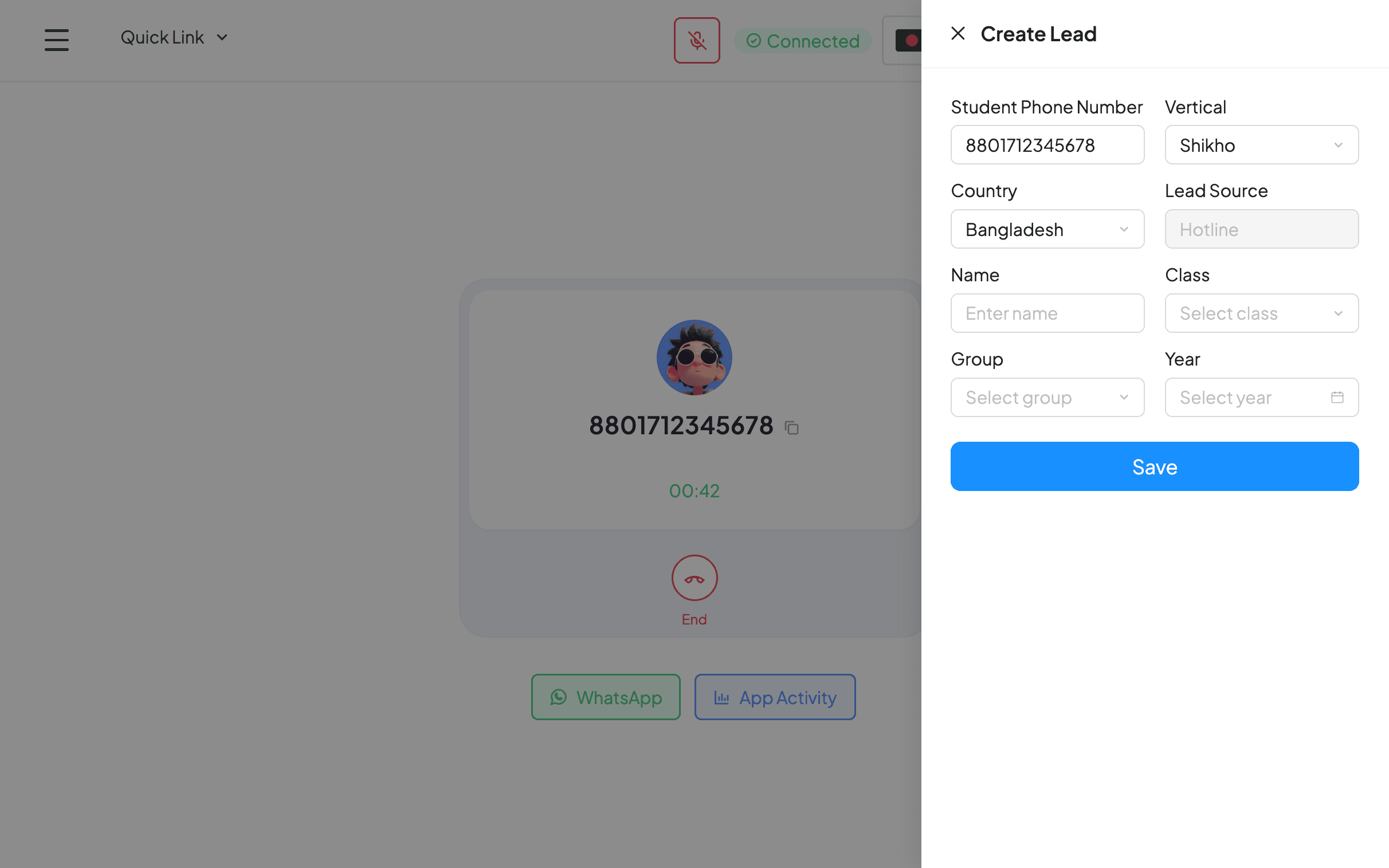 Inbound calling: A number we don't know